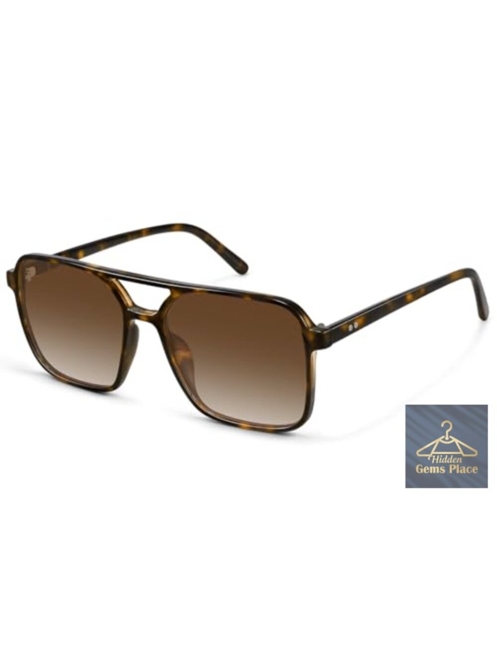 Square Aviator Sunglasses Women Men Retro UV Protection Shades